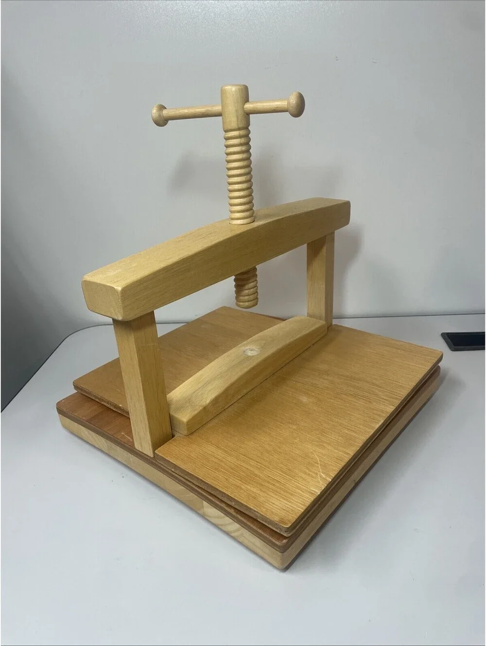 Vintage 1990s Professional FLOWER PRESS, Wood, Preserve Flowers| Craft Tool